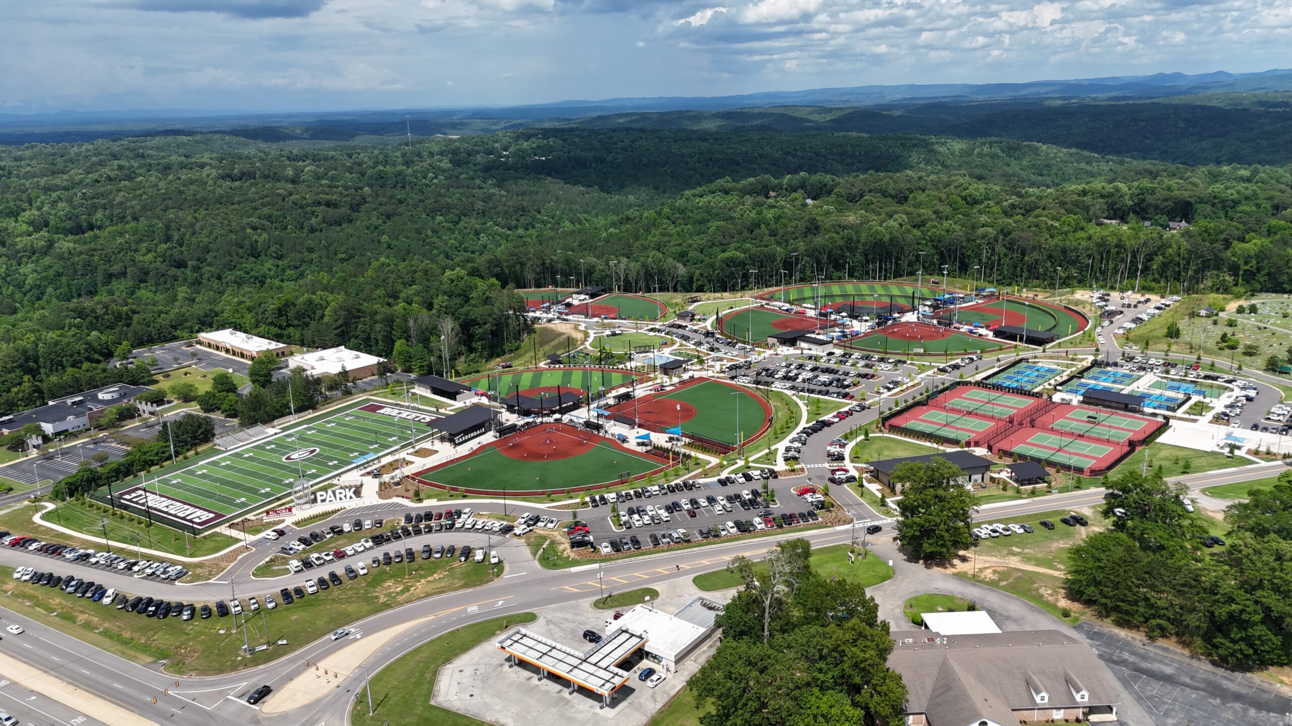 Aerial view of Bill Noble Park